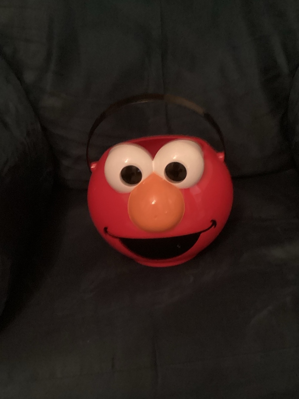Elmo-Inspired Lighted Red Trick-or-Treat Bucket